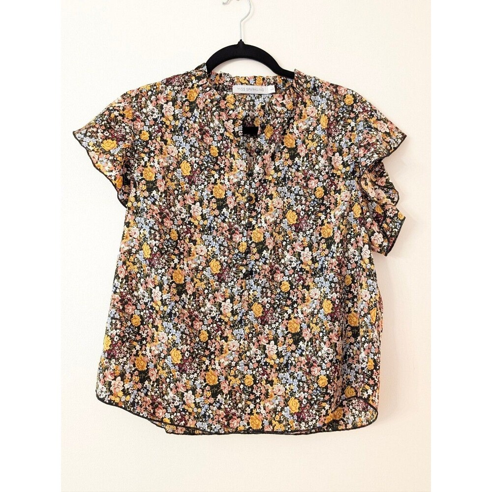 Miss Sparkling boutique brand floral blouse